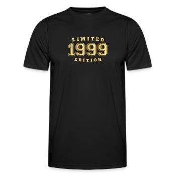 1999 Geburtsjahr Jahrgang Baujahr Geboren - Männer Funktions-T-Shirt - Schwarz - Vorne - AI Model Male 178 dark (178cm)