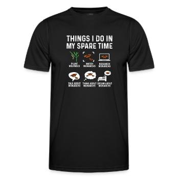 Monarch butterfly American monarch butterfly - Men's Functional T-Shirt - black - Front - AI Model Male 178 dark (178cm)