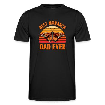 Monarch butterfly American monarch butterfly - Men's Functional T-Shirt - black - Front - AI Model Male 178 dark (178cm)