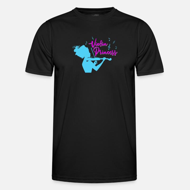 Violin Violin Prinsesse - Funktionsshirt til herrer - sort