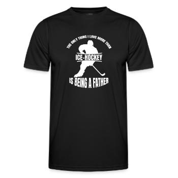 Eishockeyspieler Hockeyfan Eishockey Eishockeyteam - Männer Funktions-T-Shirt - Schwarz - Vorne - AI Model Male 178 dark (178cm)