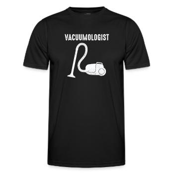 Aspirateur Vacuumlogist - T-shirt sport Homme - noir - Devant - AI Model Male 178 dark (178cm)