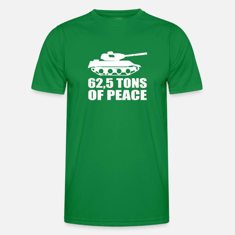 Lustiges Panzerfahrer Leopard Panzer Männer Funktions-T-Shirt