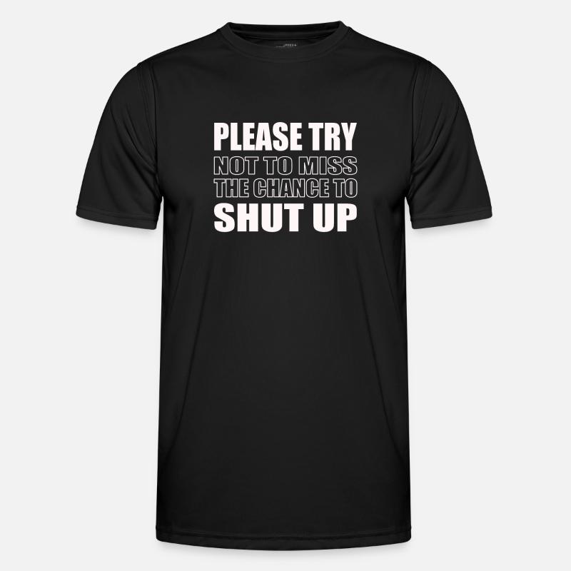 Funny annoyed saying Sarcastic - Men's Functional T-Shirt - black