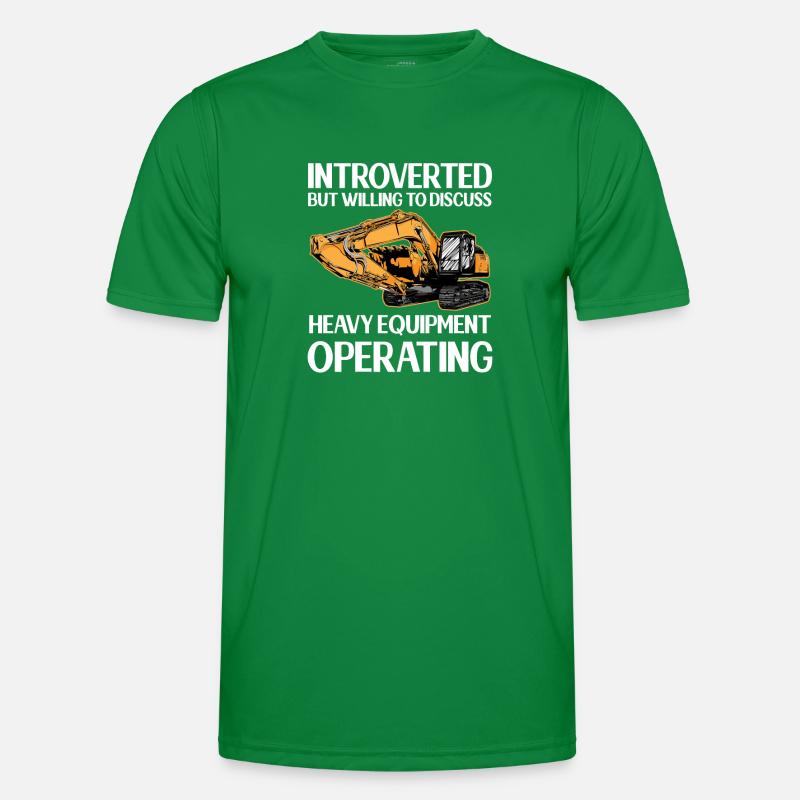 Construction machinery operator Excavator driver Excavator driver Construction workers Men's Functional T-Shirt