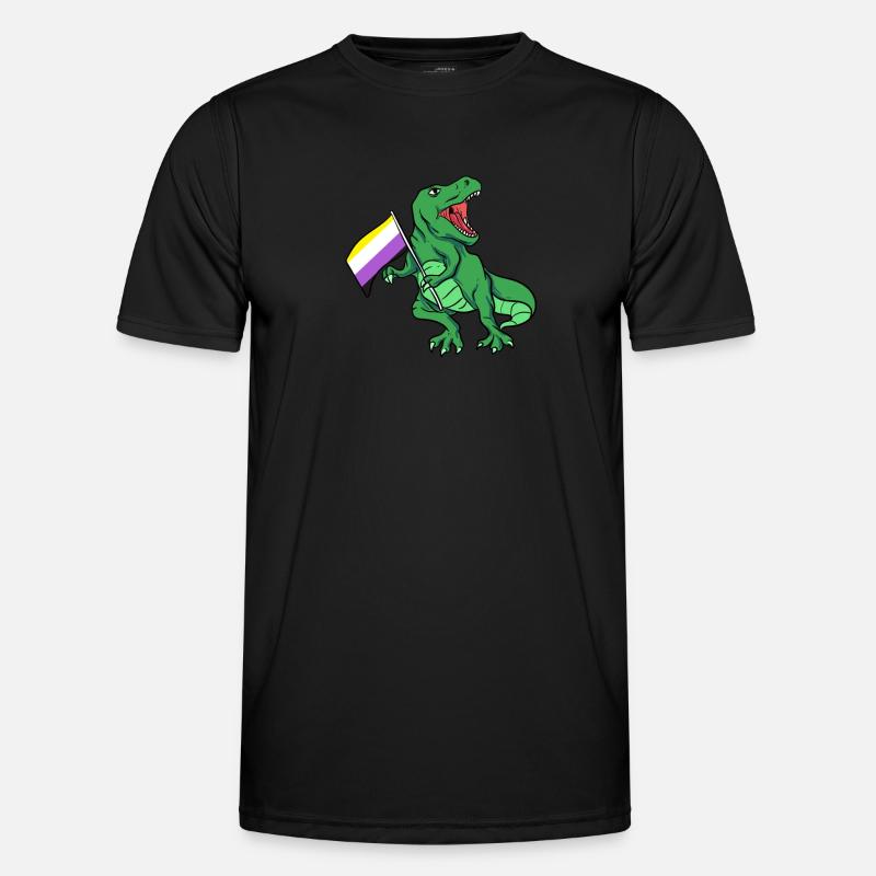 Non Binary Gender Flag Gift - Men's Functional T-Shirt - black