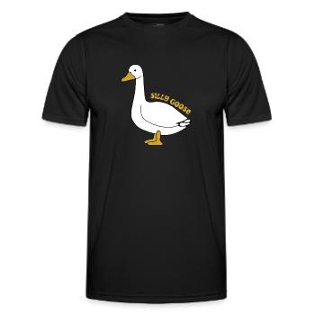Silly Goose - Men's Functional T-Shirt - black - Front - AI Model Male 178 dark (178cm)