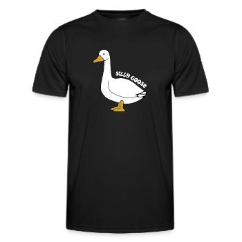 Silly Goose gift - Männer Funktions-T-Shirt - Schwarz - Vorne - AI Model Male 178 dark (178cm)