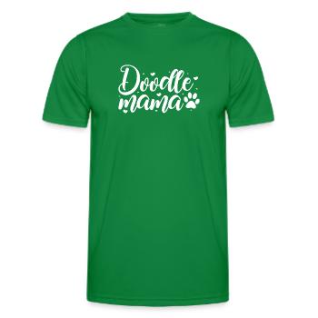 Frauen Doodle Mama Labradoodle Goldendoodle - Männer Funktions-T-Shirt - Kelly Green - Vorne - AI Model Male 178 dark (178cm)