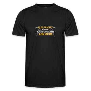 Electric vehicle power is no longer just for - Men's Functional T-Shirt - black - Front - AI Model Male 178 dark (178cm)