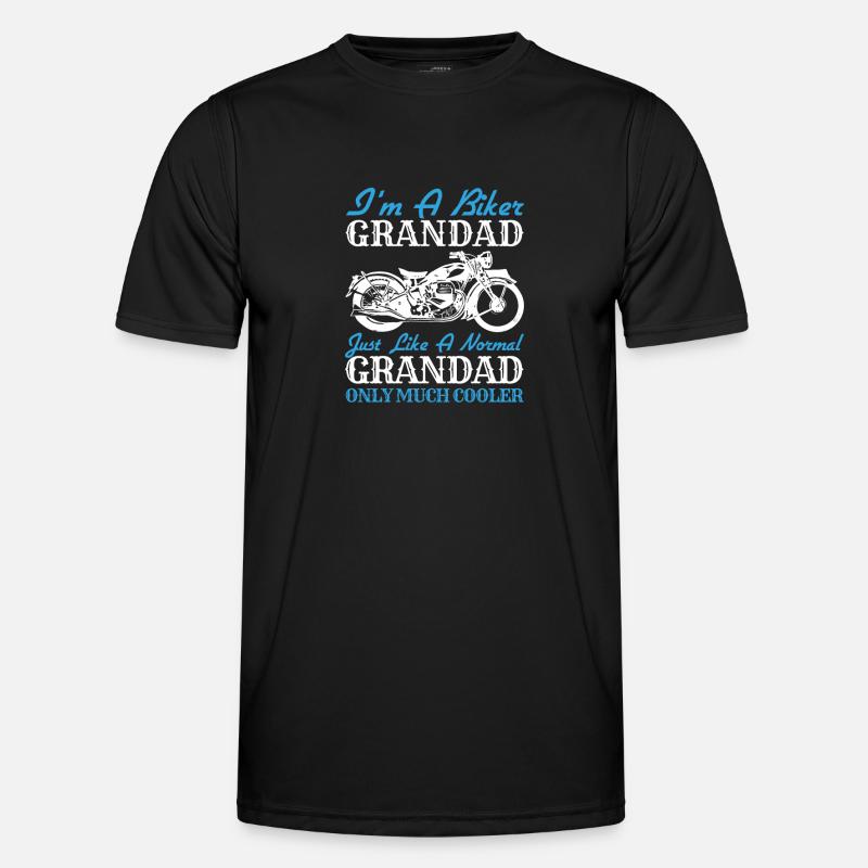 Oldtimer-Motorrad - Männer Funktions-T-Shirt - Schwarz