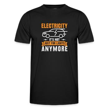 Electric vehicle power is no longer just for - Men's Functional T-Shirt - black - Front - AI Model Male 178 dark (178cm)