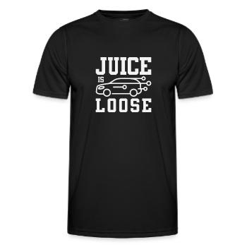 Electric vehicle The juice of the electric car is loose - Men's Functional T-Shirt - black - Front - AI Model Male 178 dark (178cm)