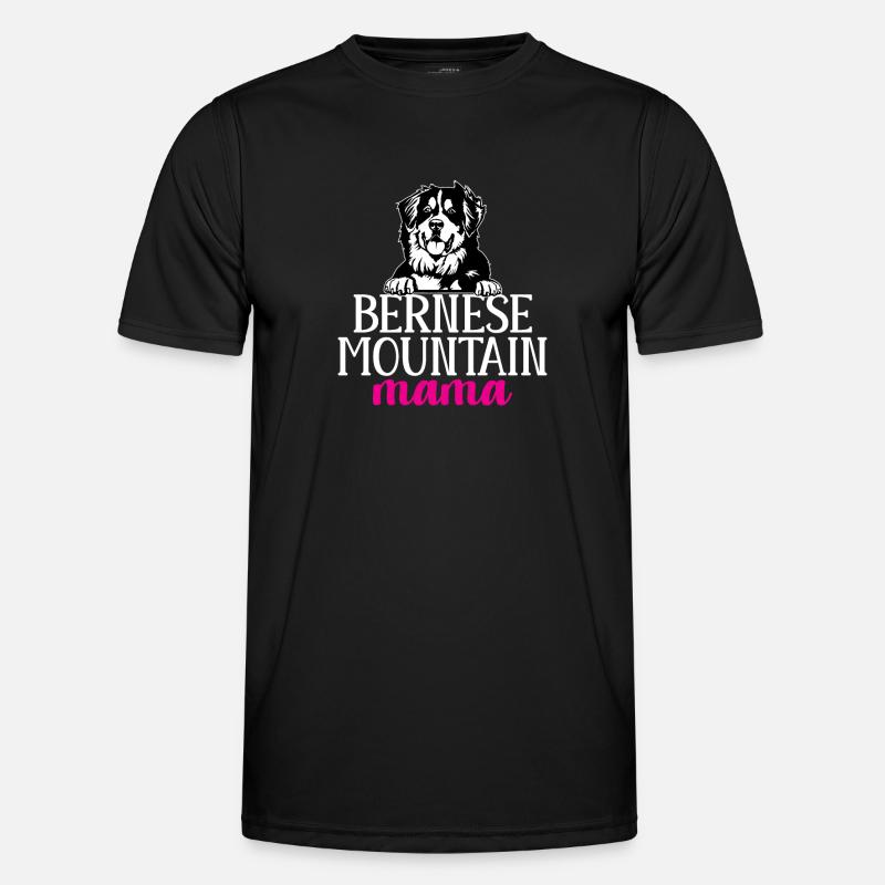 Berner Sennenhund - Männer Funktions-T-Shirt - Schwarz
