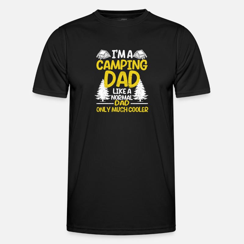 Ich bin ein Camping Dad wie ein normaler Daddy Männer Funktions-T-Shirt