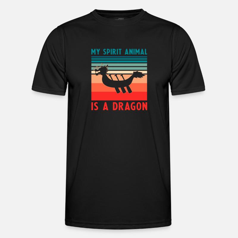 Drachenboot Trainer und Drachenboot - Männer Funktions-T-Shirt - Schwarz