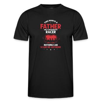 Drachenboot Trainer und Drachenboot - Männer Funktions-T-Shirt - Schwarz - Vorne - AI Model Male 178 dark (178cm)