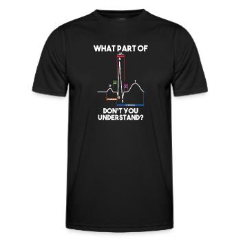 Infirmière cardiologue en cardiologie - T-shirt sport Homme - noir - Devant - AI Model Male 178 dark (178cm)