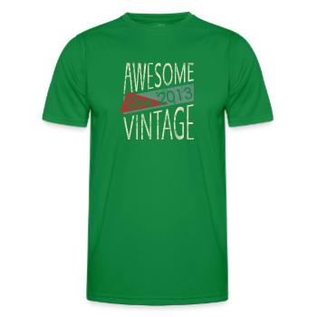 Awesome Since 2013 Retro Vintage Design - Men's Functional T-Shirt - kelly green - Front - AI Model Male 178 dark (178cm)