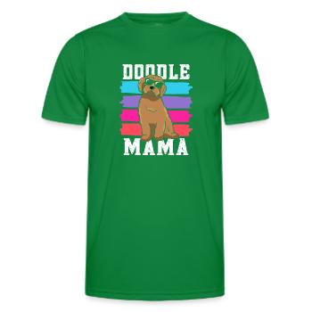 Frauen Doodle Mama Labradoodle Goldendoodle - Männer Funktions-T-Shirt - Kelly Green - Vorne - AI Model Male 178 dark (178cm)
