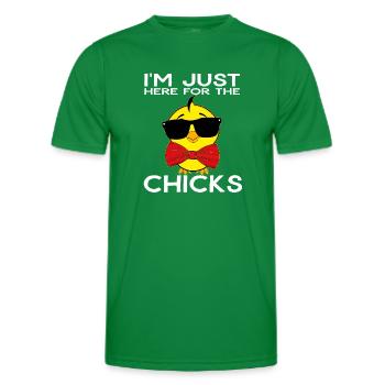 Ostern Küken Geschenkidee - Männer Funktions-T-Shirt - Kelly Green - Vorne - AI Model Male 178 dark (178cm)
