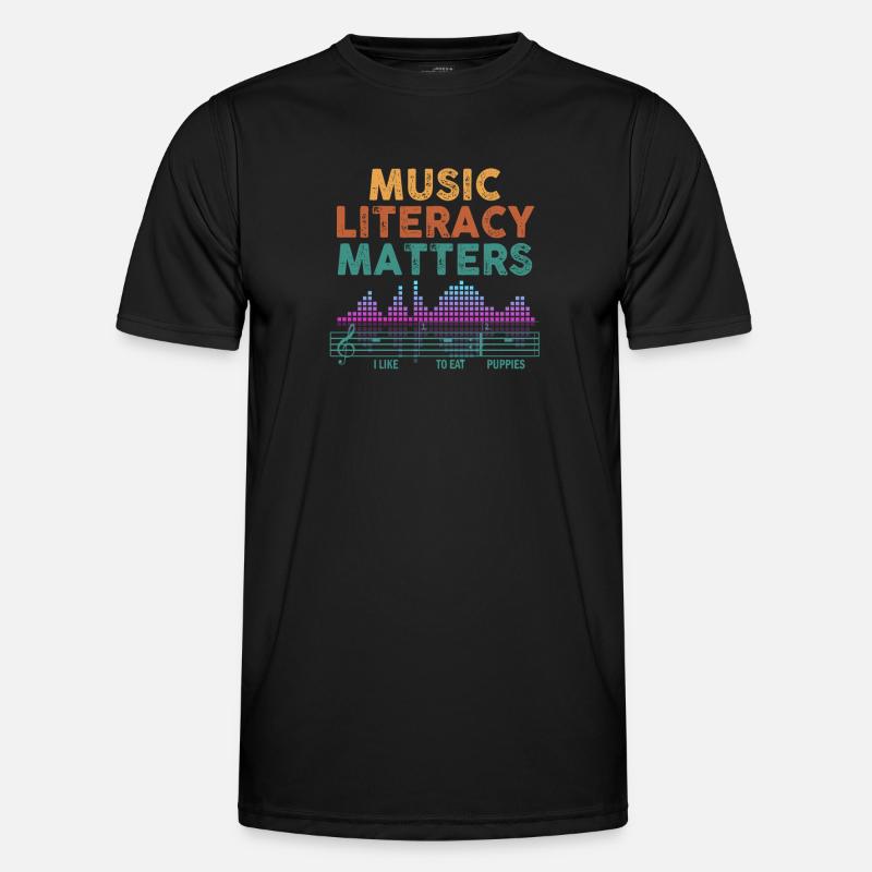 La littératie musicale, ça compte T-shirt sport Homme