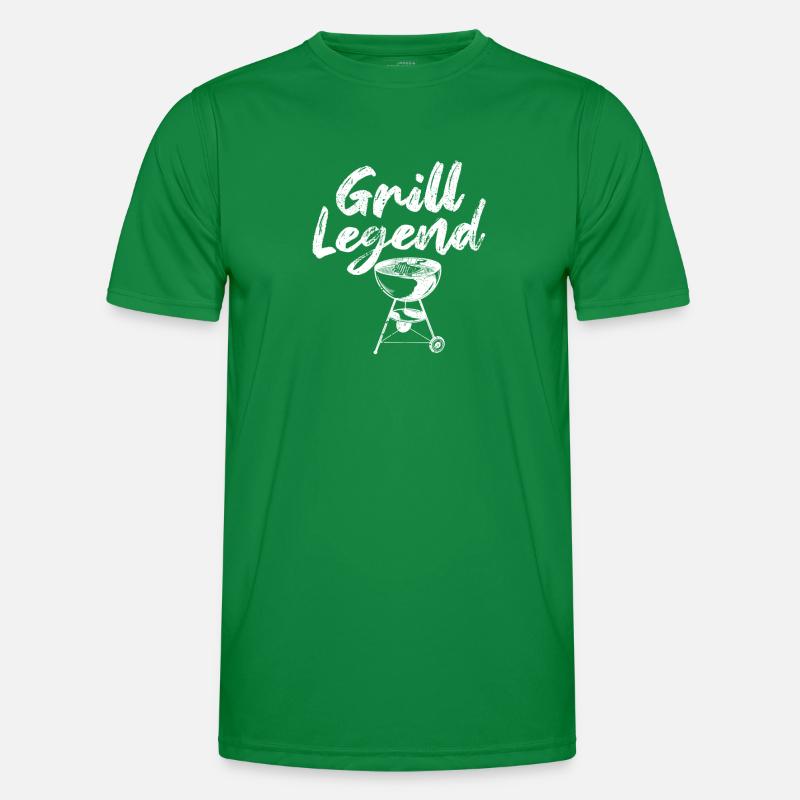 Grill Legend BBQ Fleisch Räuchern Grillen Liebe Männer Funktions-T-Shirt