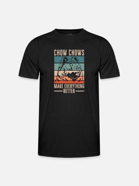Chow Chow Dog - Men's Functional T-Shirt - black