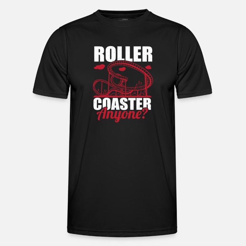 Roller Coaster Anyone Amusement Park Theme Park Va Men's Functional T-Shirt