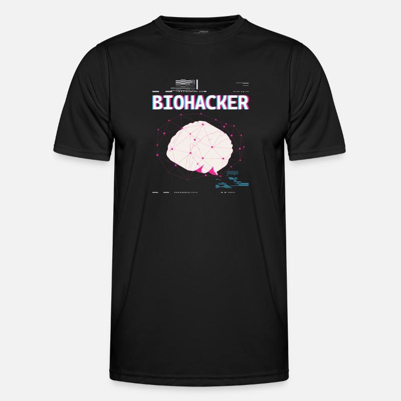 Biohacker Biohacking - Men's Functional T-Shirt - black