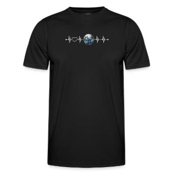 Terre - T-shirt sport Homme - noir - Devant - AI Model Male 178 dark (178cm)