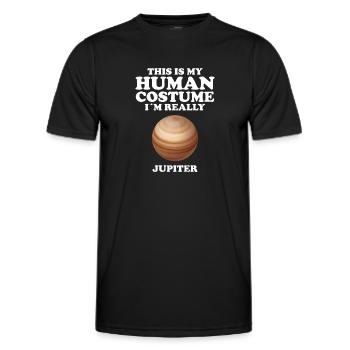 Jupiter - Männer Funktions-T-Shirt - Schwarz - Vorne - AI Model Male 178 dark (178cm)