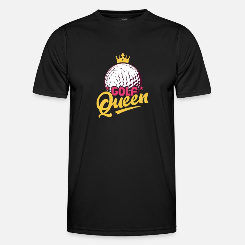Golf Queen Golfing Par Tee - Men's Functional T-Shirt - black