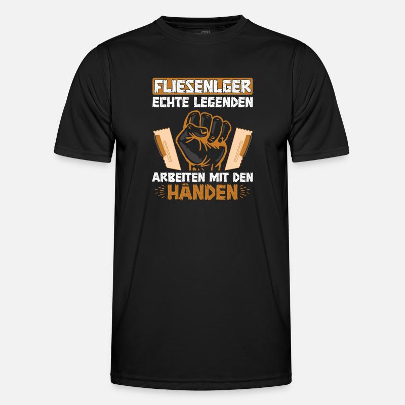 Fliesenleger Handwerker Echte Legenden Männer Funktions-T-Shirt