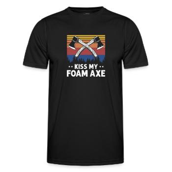 Jeu de rôle en direct pour PNJ et jeu de rôle RPG - T-shirt sport Homme - noir - Devant - AI Model Male 178 dark (178cm)