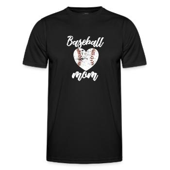 Baseball Baseball Mama Joueur de baseball - T-shirt sport Homme - noir - Devant - AI Model Male 178 dark (178cm)