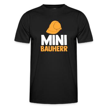 Bauherr - Männer Funktions-T-Shirt - Schwarz - Vorne - AI Model Male 178 dark (178cm)