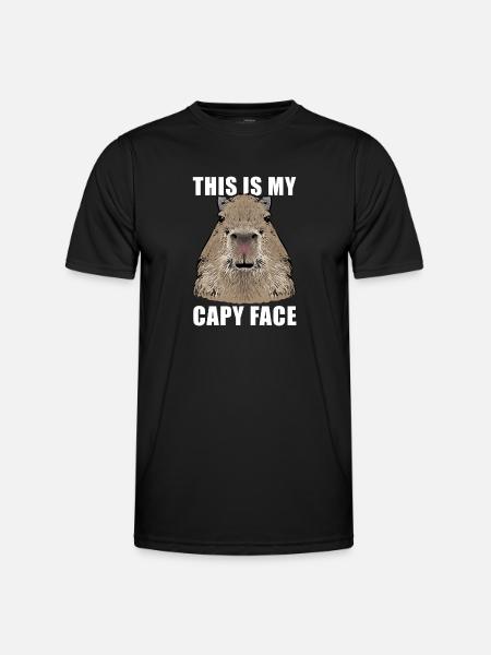 Capybara rodent - Men's Functional T-Shirt - black