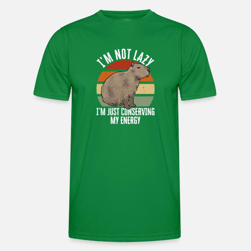 Capybara Nagetier Männer Funktions-T-Shirt