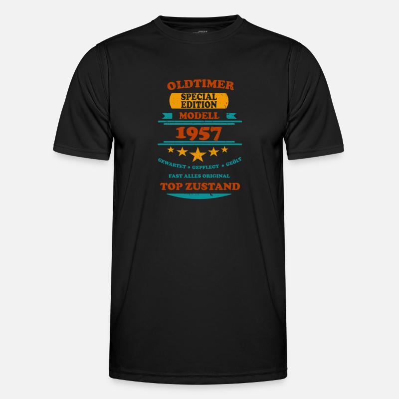 Oldtimer Retro 1957 Männer Funktions-T-Shirt
