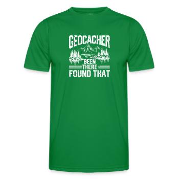 Niedlicher Geocacher Been There Found That - Männer Funktions-T-Shirt - Kelly Green - Vorne - AI Model Male 178 dark (178cm)
