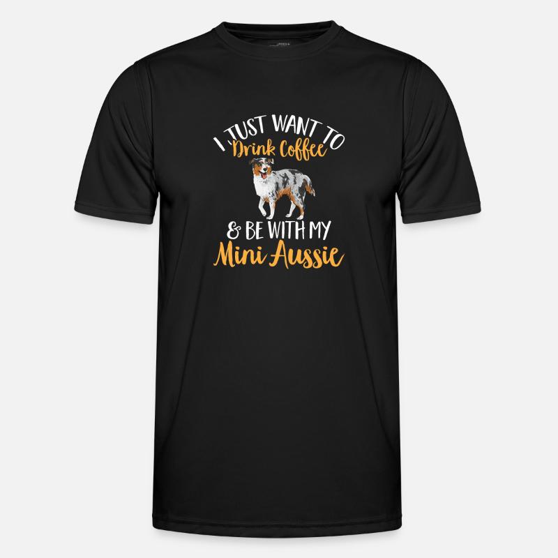 Miniature Australian Shepherd - Men's Functional T-Shirt - black