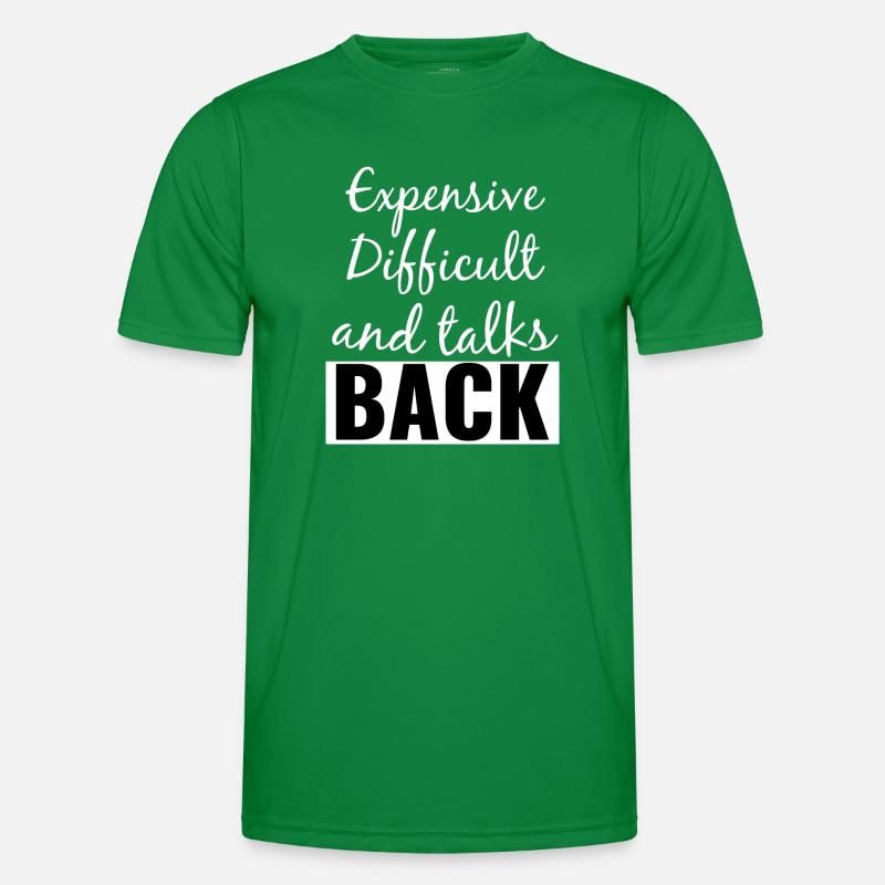 Cher difficile et parle en retour drôle de dicton T-shirt sport Homme