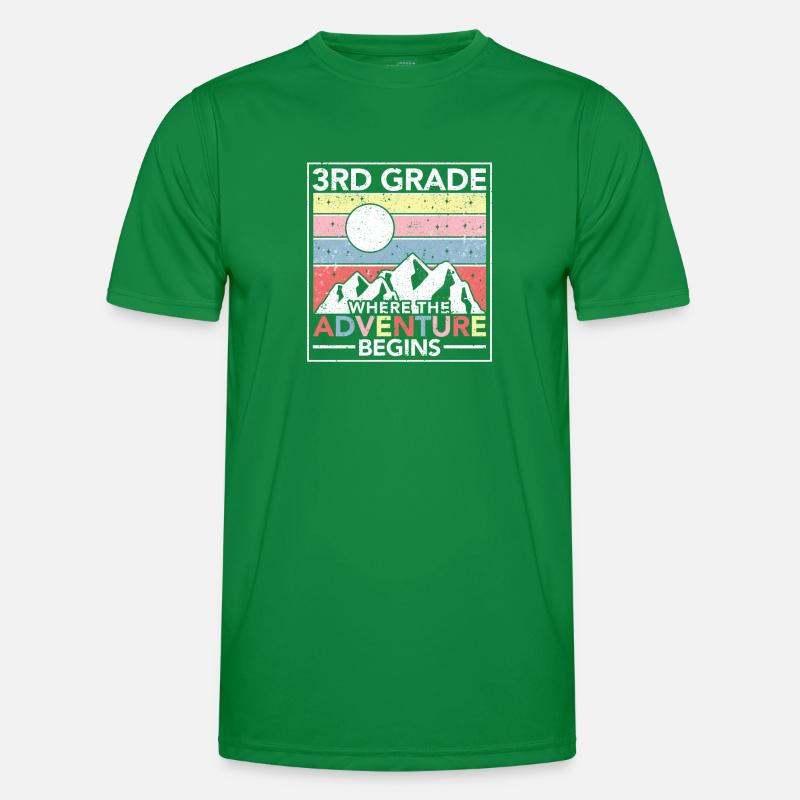 3e année Là où l’aventure commence Enseignant T-shirt sport Homme