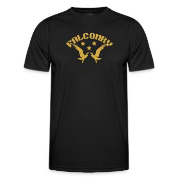 Falconer Falconry Falcon Ornithology Falcon - Men's Functional T-Shirt - black - Front - AI Model Male 178 dark (178cm)