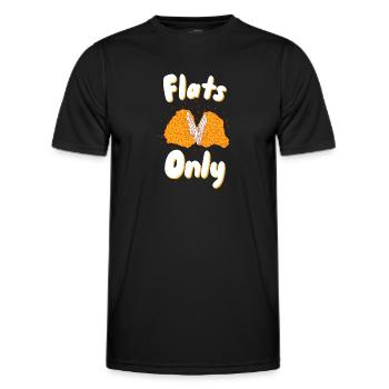 Nur Wohnungen - Männer Funktions-T-Shirt - Schwarz - Vorne - AI Model Male 178 dark (178cm)