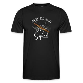Instrument à vent en bois et instrument à vent basson - T-shirt sport Homme - noir - Devant - AI Model Male 178 dark (178cm)