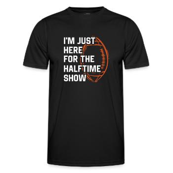 Football Je ne suis là que pour le spectacle de la mi-temps - T-shirt sport Homme - noir - Devant - AI Model Male 178 dark (178cm)
