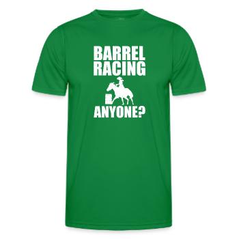 Barrel Racing Sport Western Barrel Racer Cheval Lov - T-shirt sport Homme - vert - Devant - AI Model Male 178 dark (178cm)