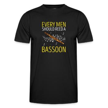 Orchestre et instrument à vent - T-shirt sport Homme - noir - Devant - AI Model Male 178 dark (178cm)